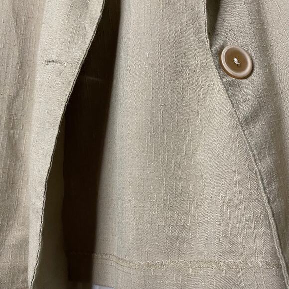 Joanna Petite| Women's vintage beige collared jacket blazer - Picture 12 of 16